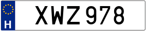 Trailer License Plate